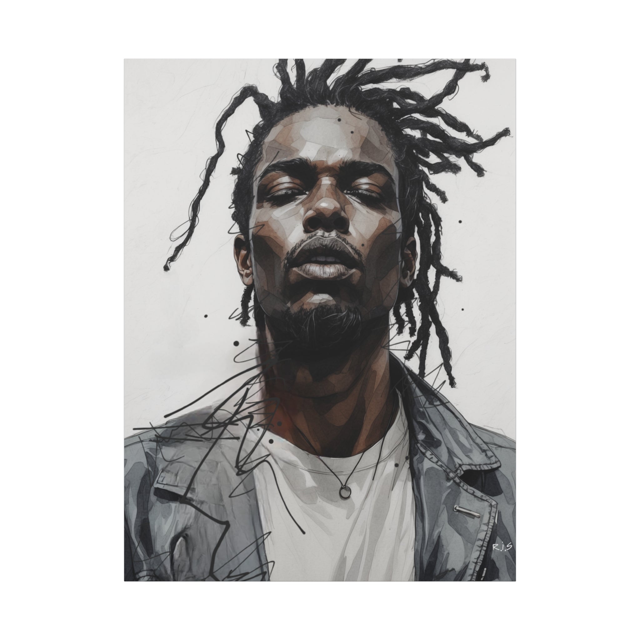 “Legacy in Motion” Canvas Art – Rich Ink Society Fine Urban Portrait