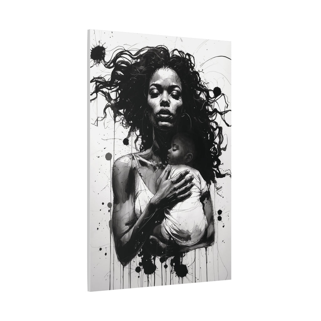 “Strength of a Mother” Canvas Art – Rich Ink Society Fine Urban Collection