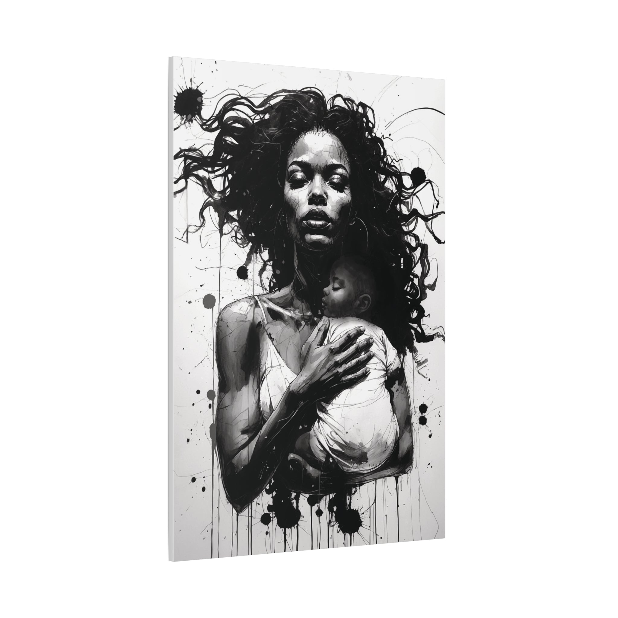 “Strength of a Mother” Canvas Art – Rich Ink Society Fine Urban Collection