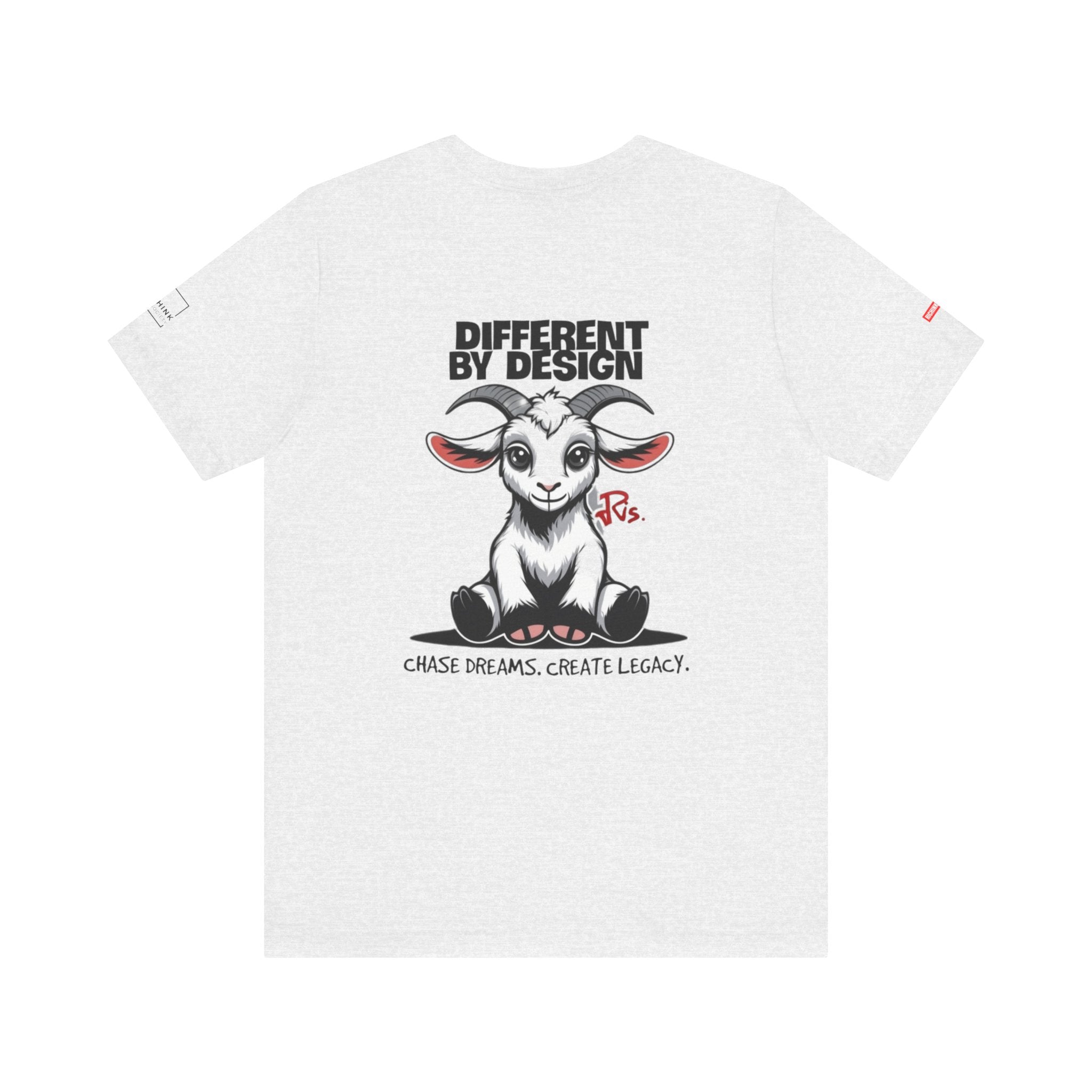 Rich Ink Society “Different By Design” Tee – Chase Dreams. Create Legacy.  Unisex Jersey Tee