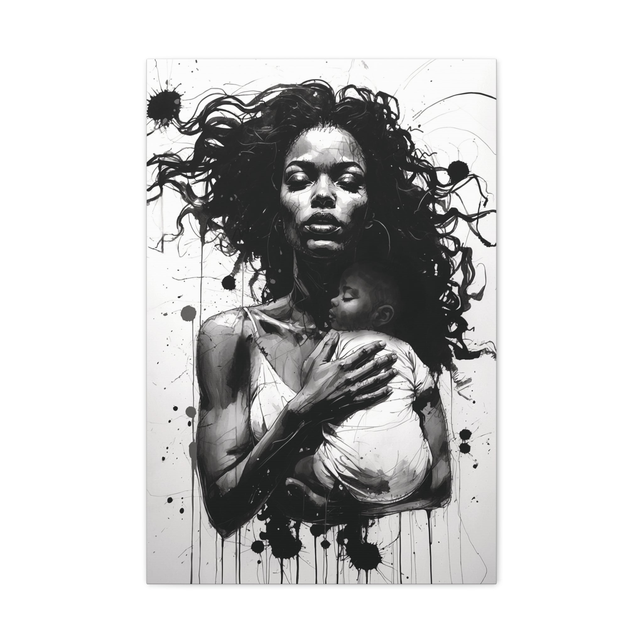 “Strength of a Mother” Canvas Art – Rich Ink Society Fine Urban Collection