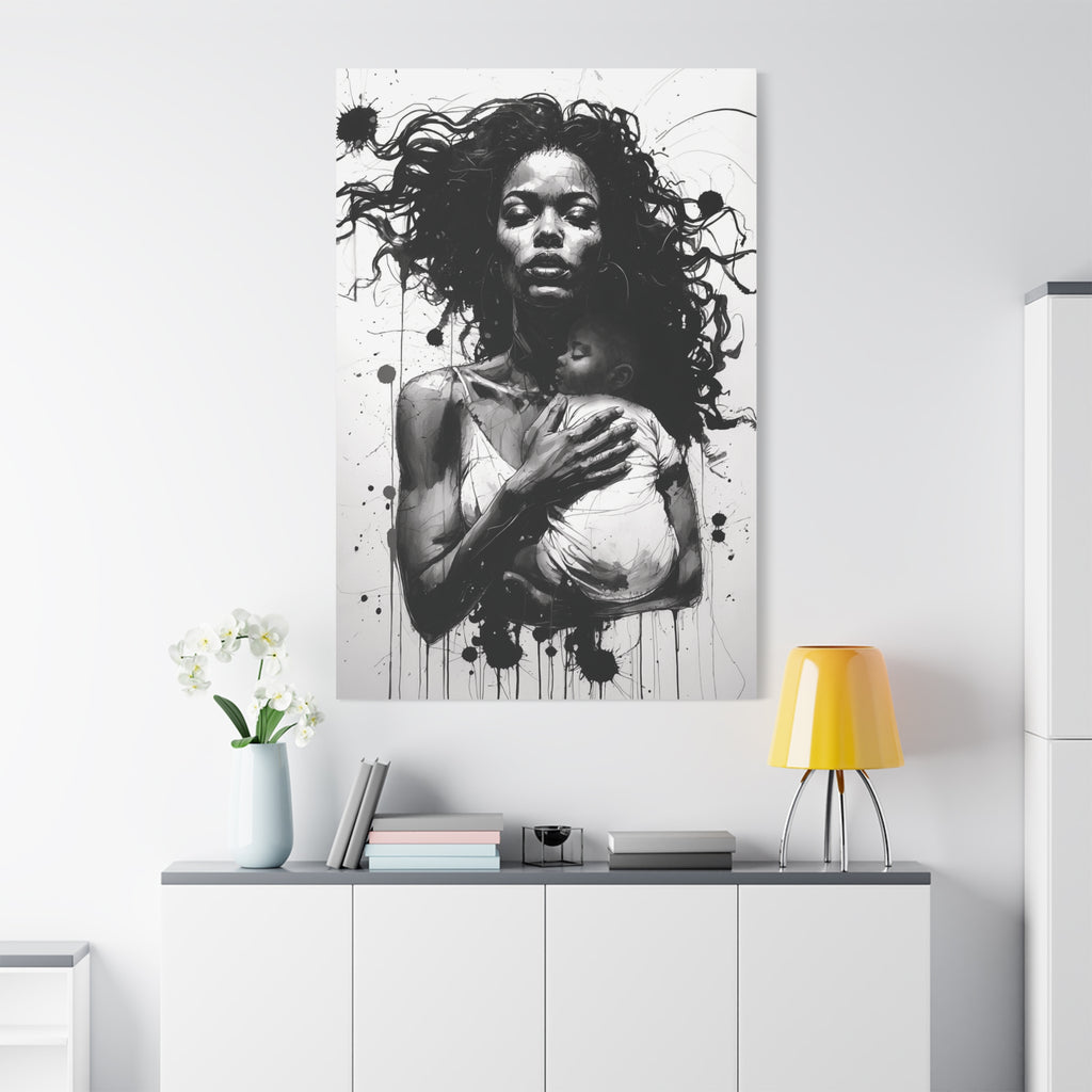“Strength of a Mother” Canvas Art – Rich Ink Society Fine Urban Collection