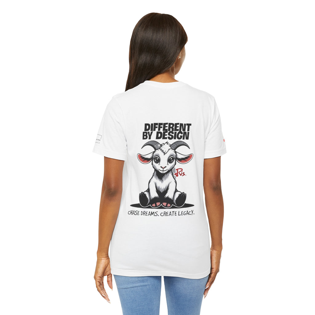 Rich Ink Society “Different By Design” Tee – Chase Dreams. Create Legacy.  Unisex Jersey Tee