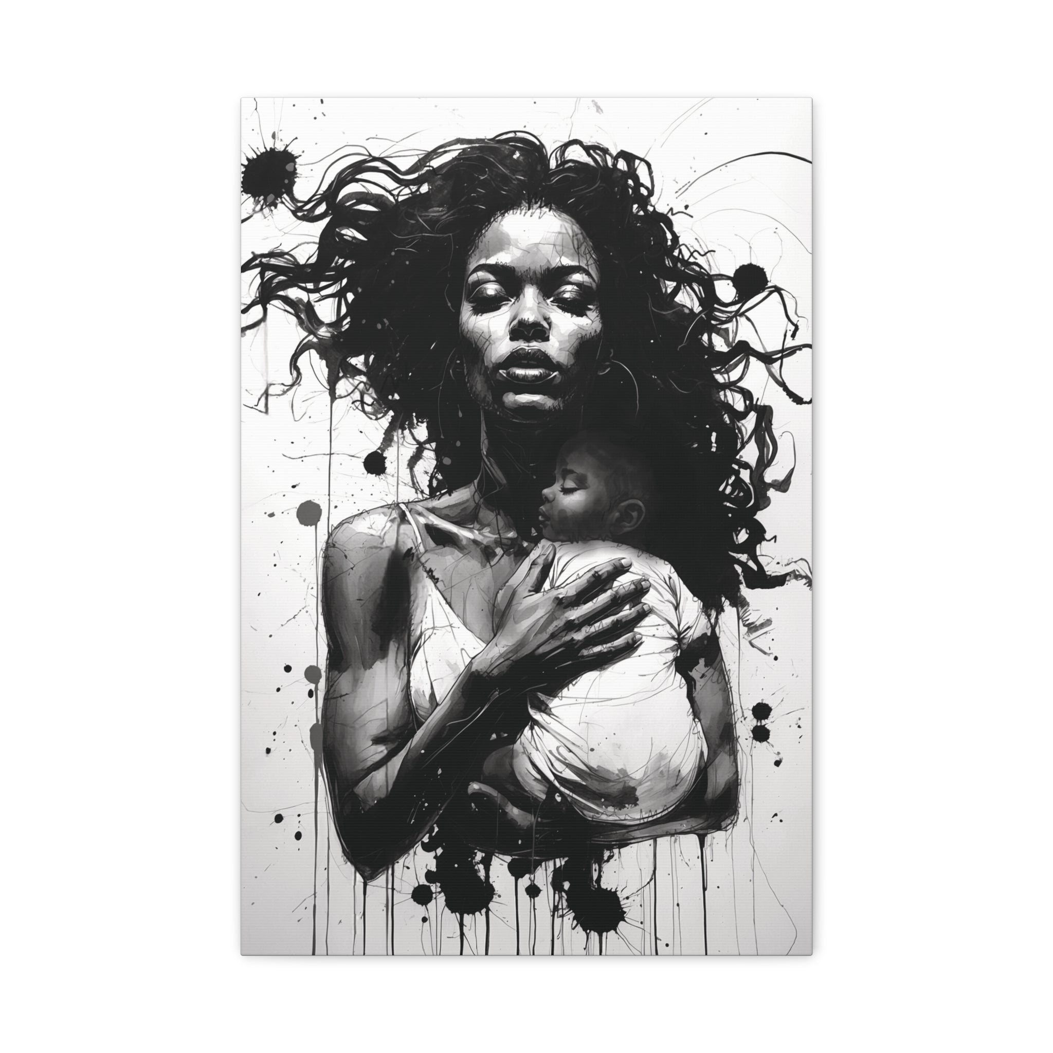 “Strength of a Mother” Canvas Art – Rich Ink Society Fine Urban Collection