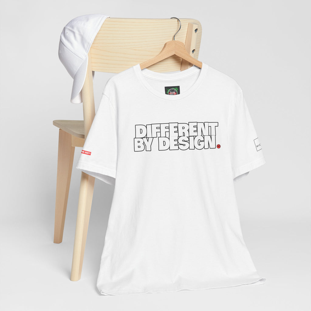 Rich Ink Society “Different By Design” Tee – Chase Dreams. Create Legacy.  Unisex Jersey Tee