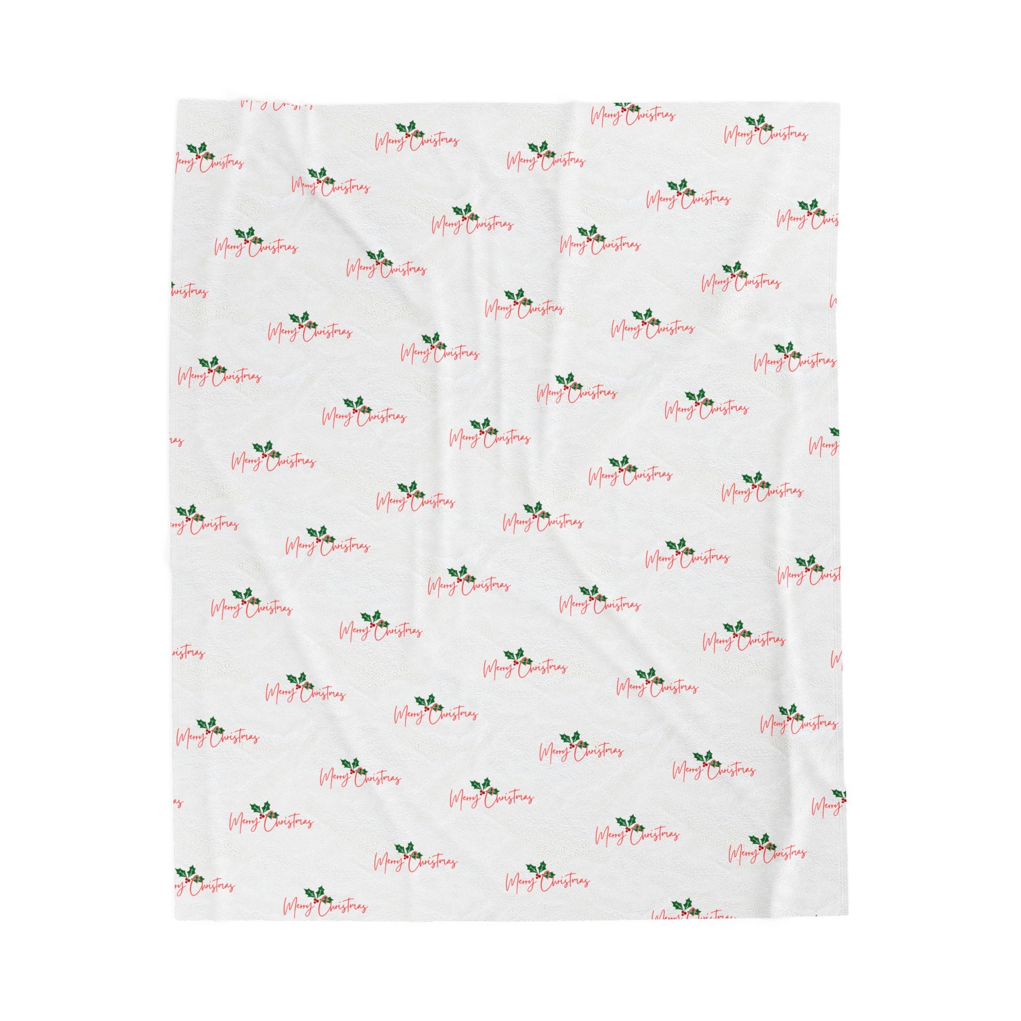 Winter Cozy Velveteen Plush Blanket – Soft Throw for Christmas & Holidays | Premium Seasonal Home Decor