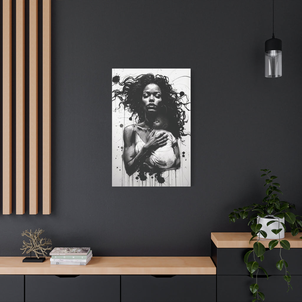 “Strength of a Mother” Canvas Art – Rich Ink Society Fine Urban Collection