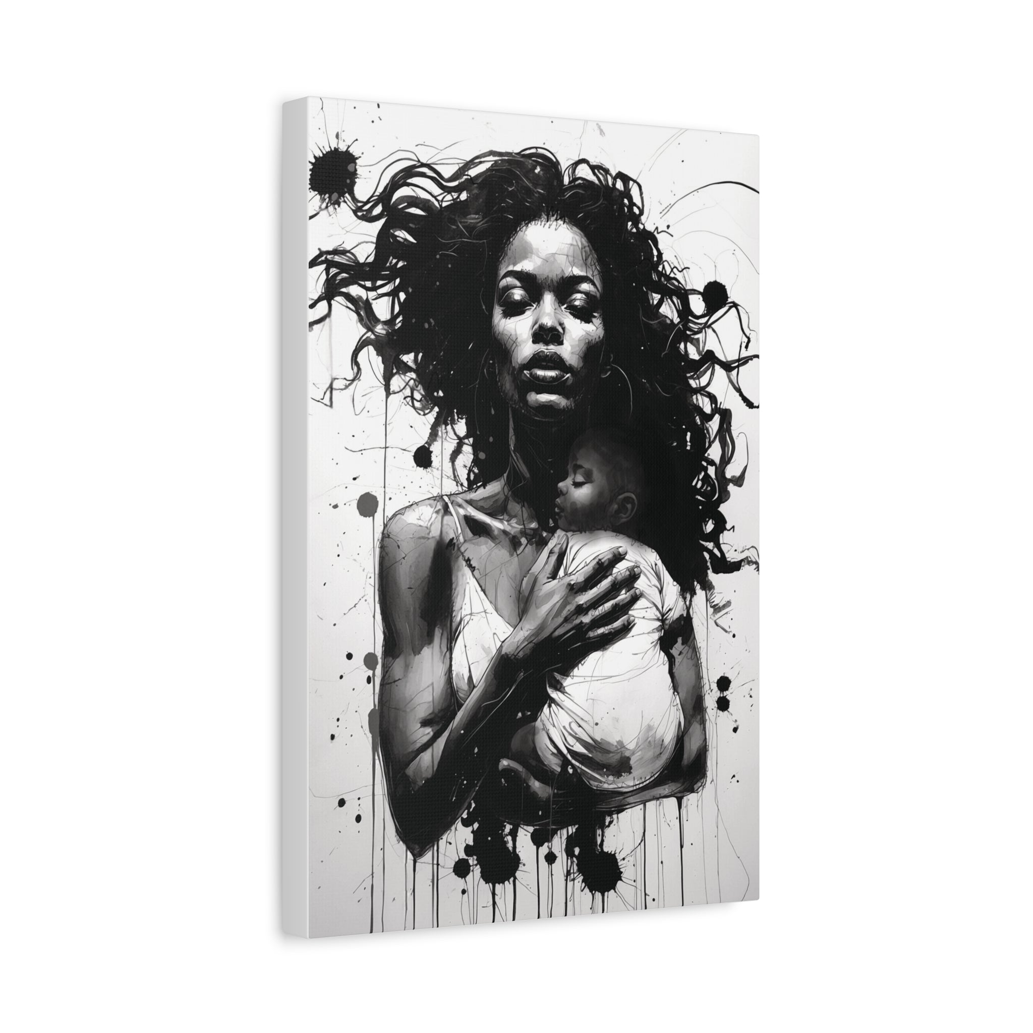 “Strength of a Mother” Canvas Art – Rich Ink Society Fine Urban Collection