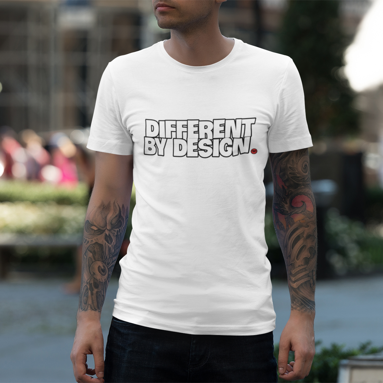 Rich Ink Society “Different By Design” Tee – Chase Dreams. Create Legacy.  Unisex Jersey Tee