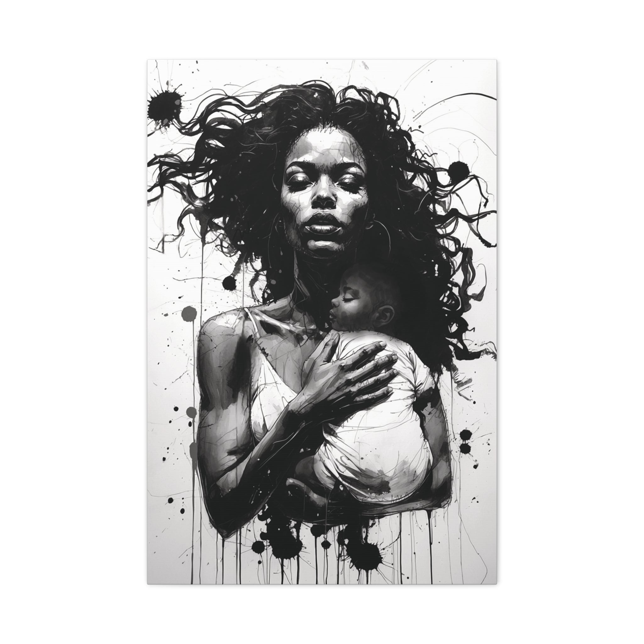 “Strength of a Mother” Canvas Art – Rich Ink Society Fine Urban Collection