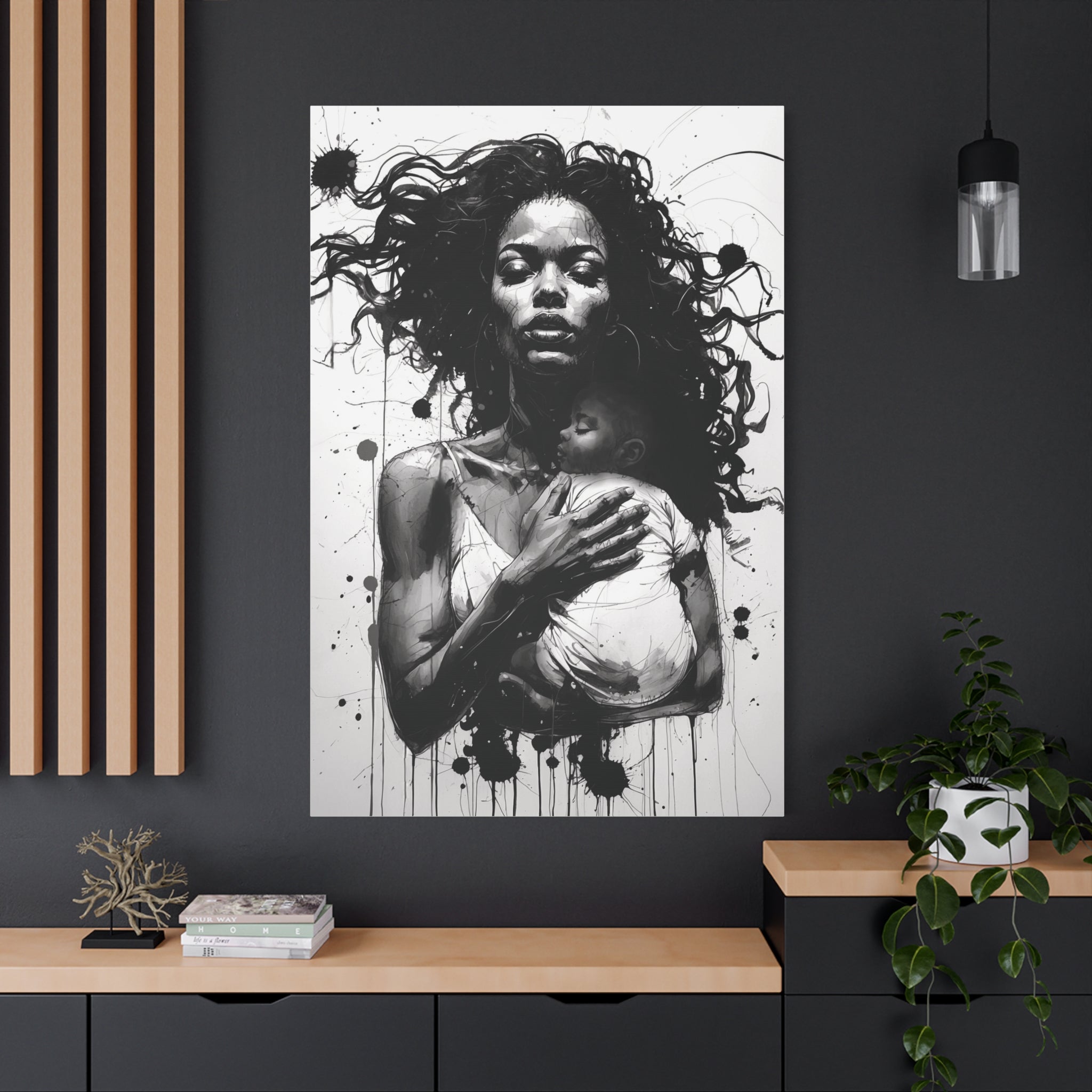 “Strength of a Mother” Canvas Art – Rich Ink Society Fine Urban Collection