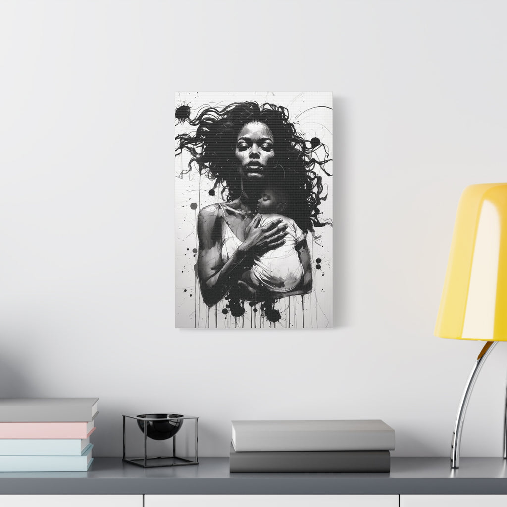 “Strength of a Mother” Canvas Art – Rich Ink Society Fine Urban Collection
