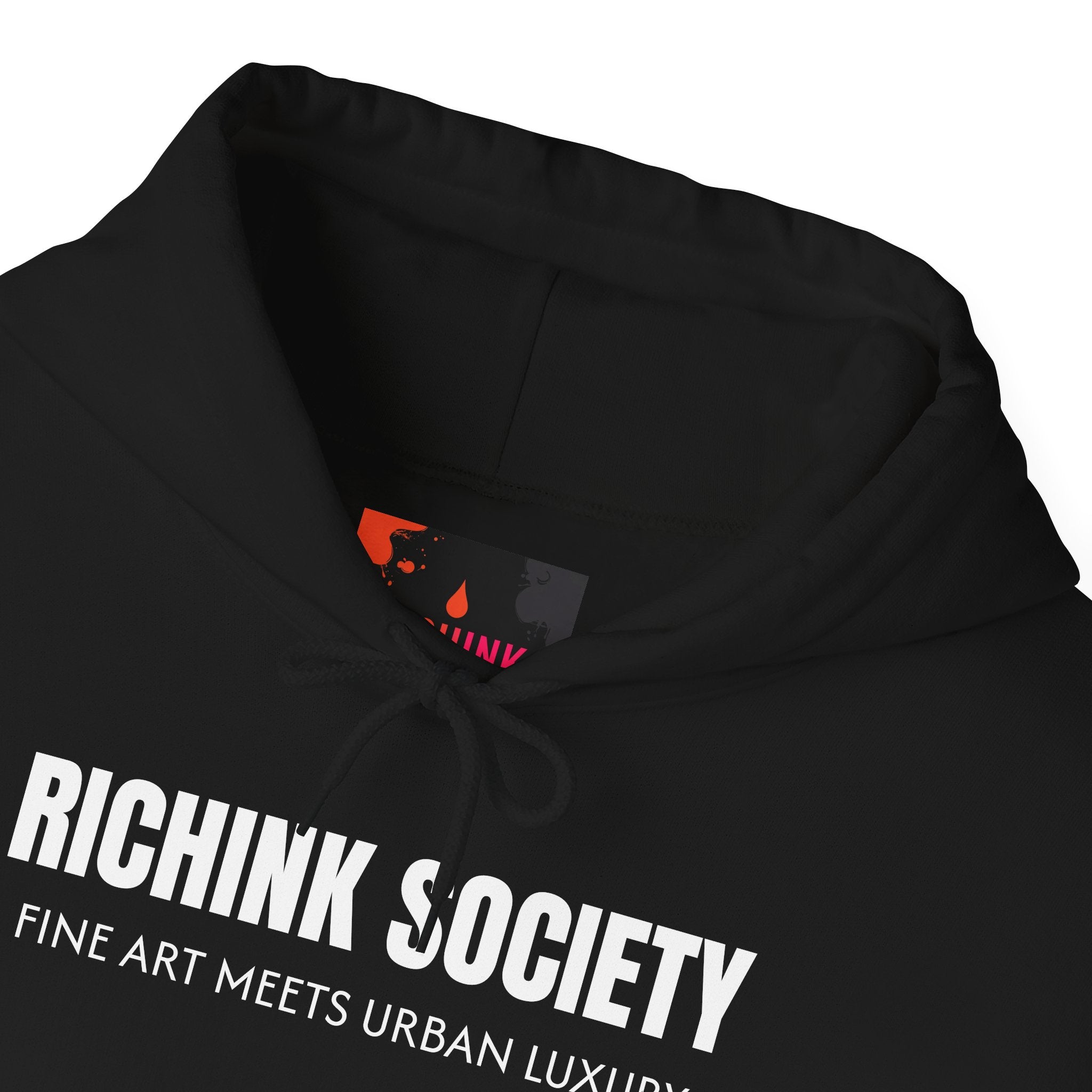 RichInk Society® Luxury Urban Hoodie — Fine Art Meets Urban Legacy (Black Unisex)