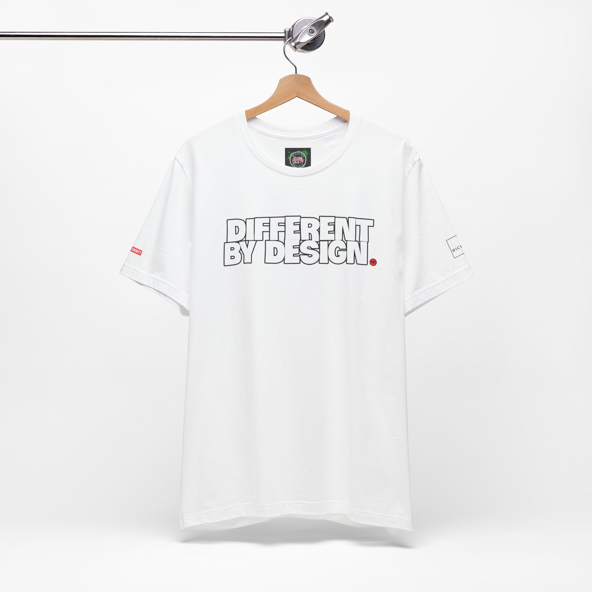 Rich Ink Society “Different By Design” Tee – Chase Dreams. Create Legacy.  Unisex Jersey Tee