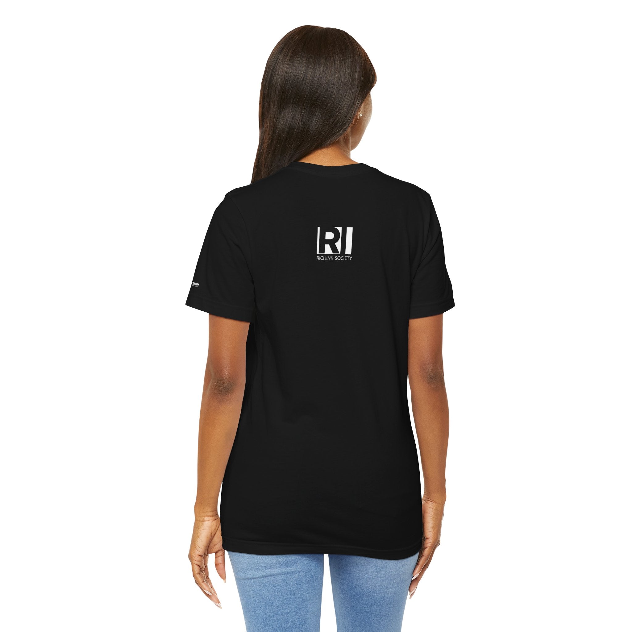 Rich Ink Society “Silent Power” Tee – Minimalist Urban Streetwear Stylish Graphic Tee for Trendsetters, Unisex Tee, Casual Wear, Street Style Fashion, Gift for Art Lovers, Everyday Graphic T-Shirt