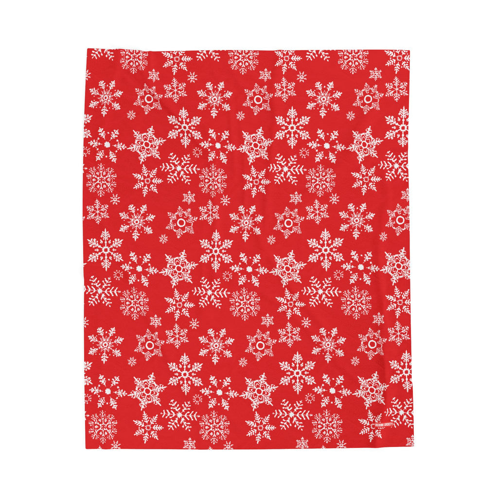 Winter Cozy Velveteen Plush Blanket – Soft Throw for Christmas & Holidays | Premium Seasonal Home Decor