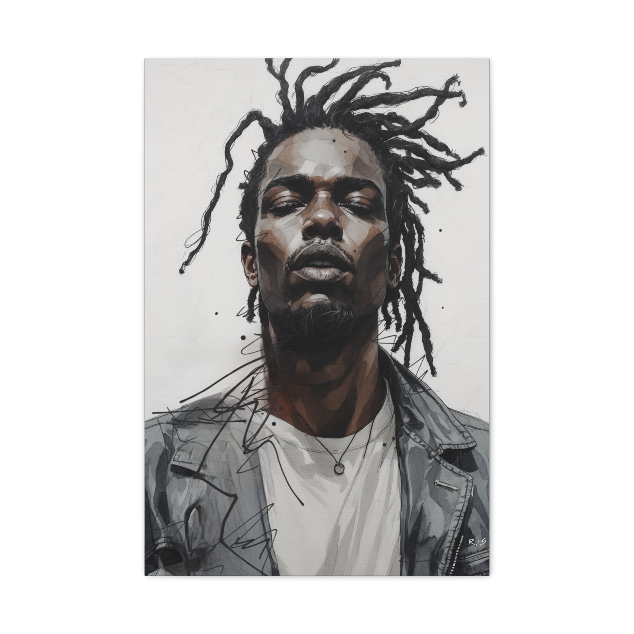 “Legacy in Motion” Canvas Art – Rich Ink Society Fine Urban Portrait