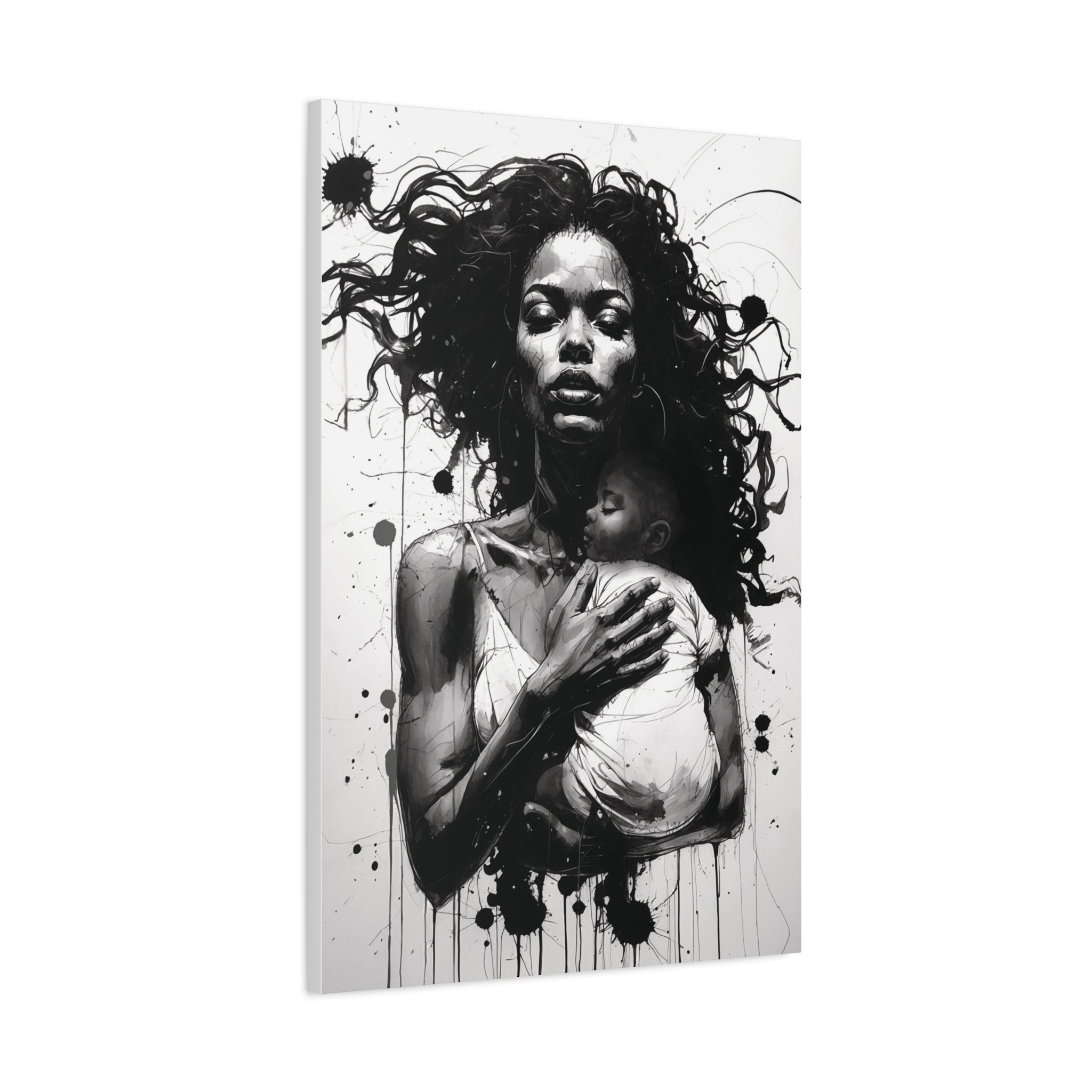 “Strength of a Mother” Canvas Art – Rich Ink Society Fine Urban Collection