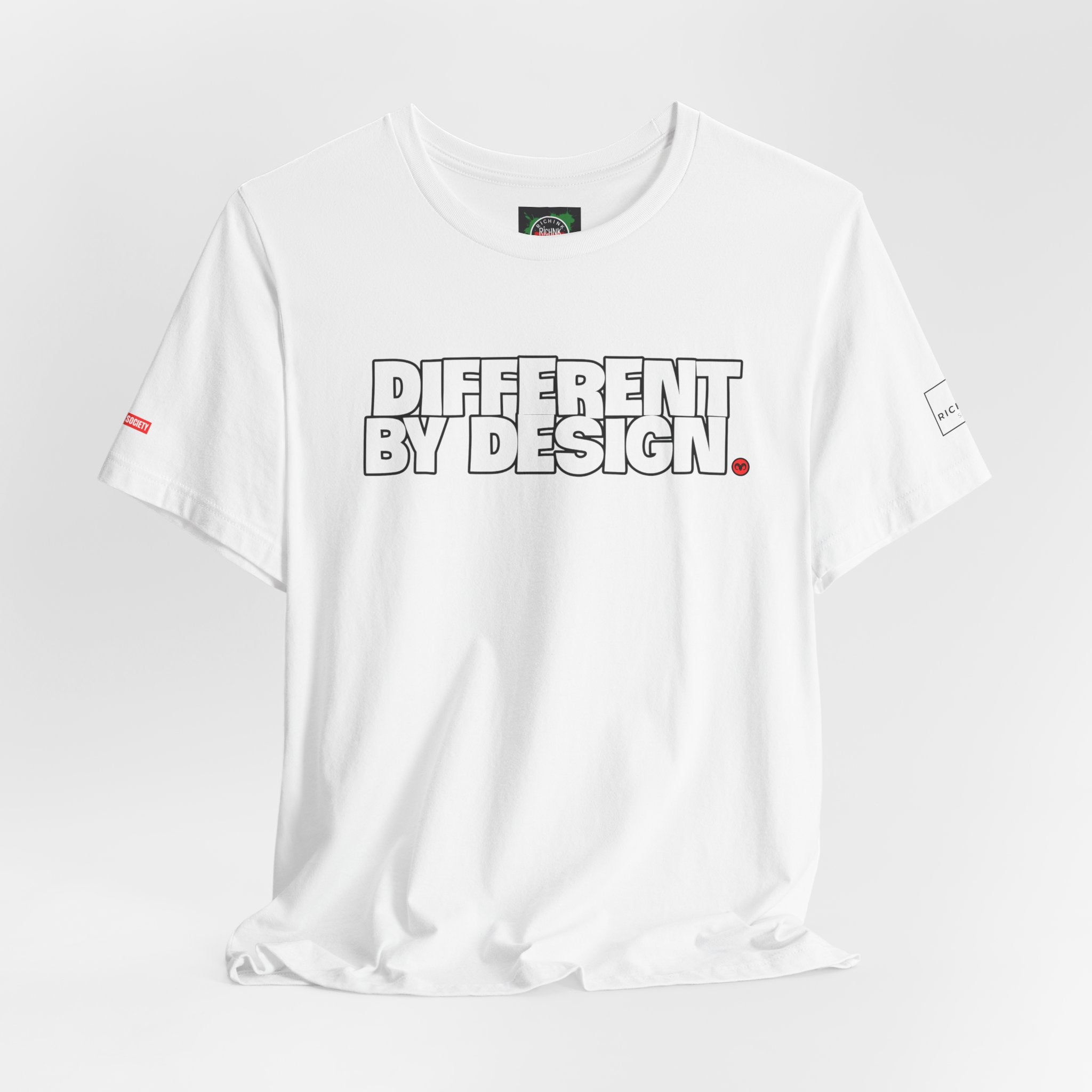 Rich Ink Society “Different By Design” Tee – Chase Dreams. Create Legacy.  Unisex Jersey Tee